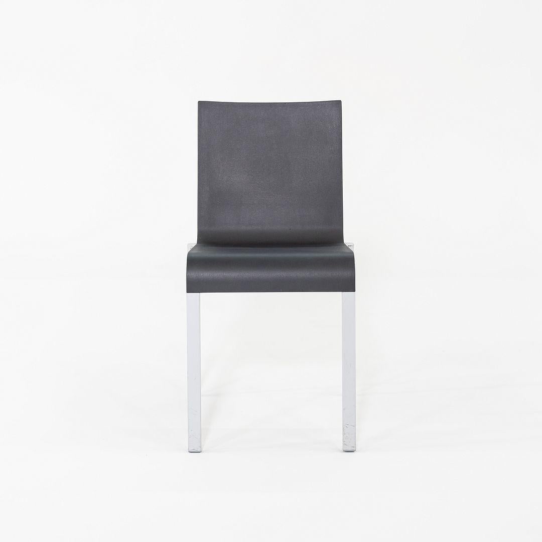 2002 Maarten van Severen für Vitra .03 Stapelbare Esszimmerstühle in Schwarz 2