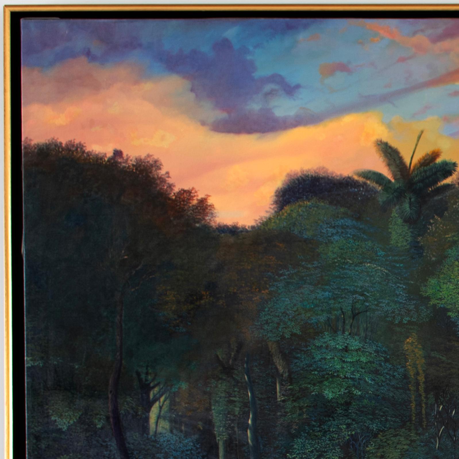 Monumental Landscape Painting Signed by the Artist Mansanet and Dated 2002

Offered for sale is a monumental landscape painting of the Cuban countryside by Spanish?Moroccan artist Miguel Ángel Mansanet (born 1956 in Tetuán, Morocco and of Spanish