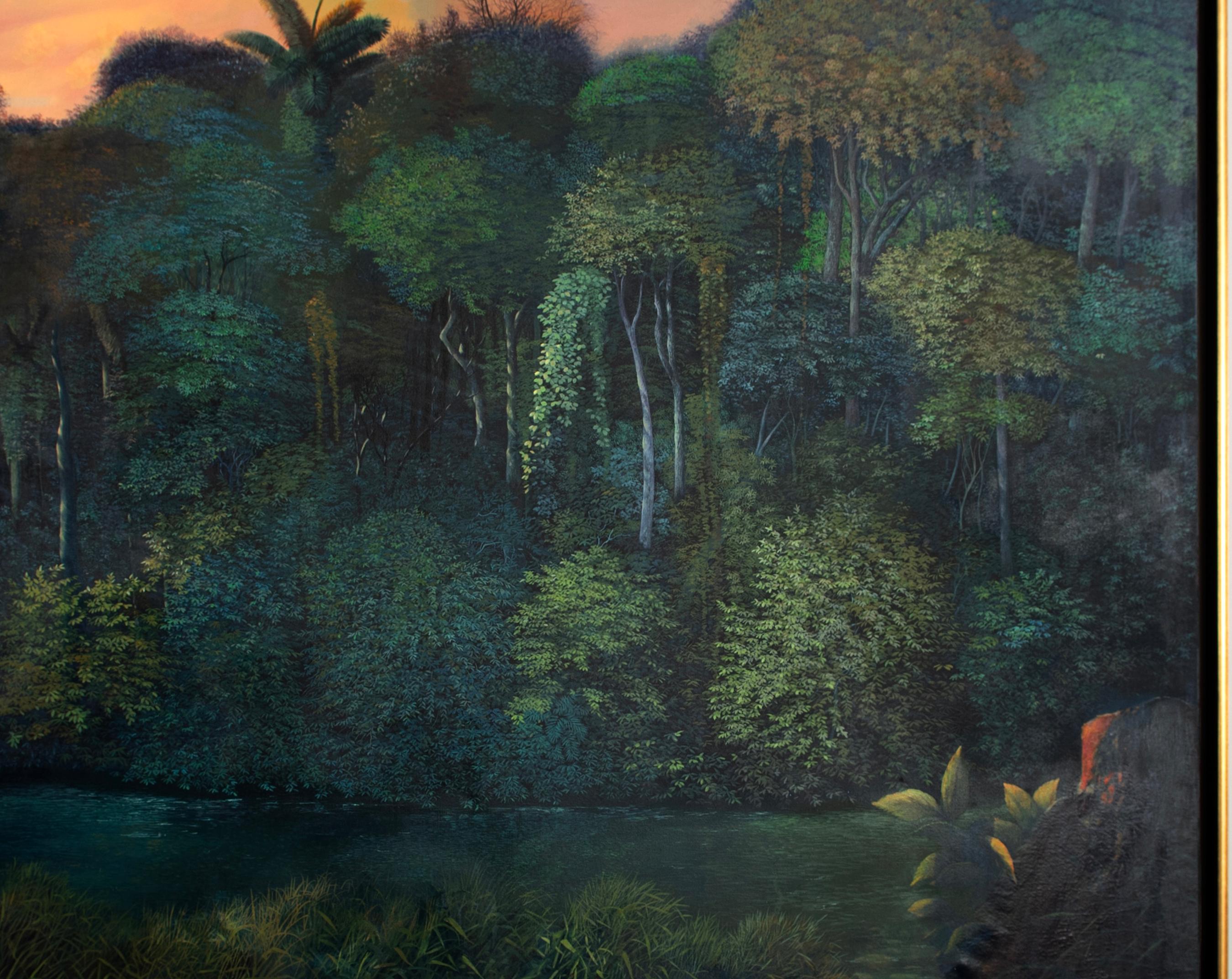 Espagnol 2002 Miguel Mansanet Monumental Landscape Painting, Signed en vente