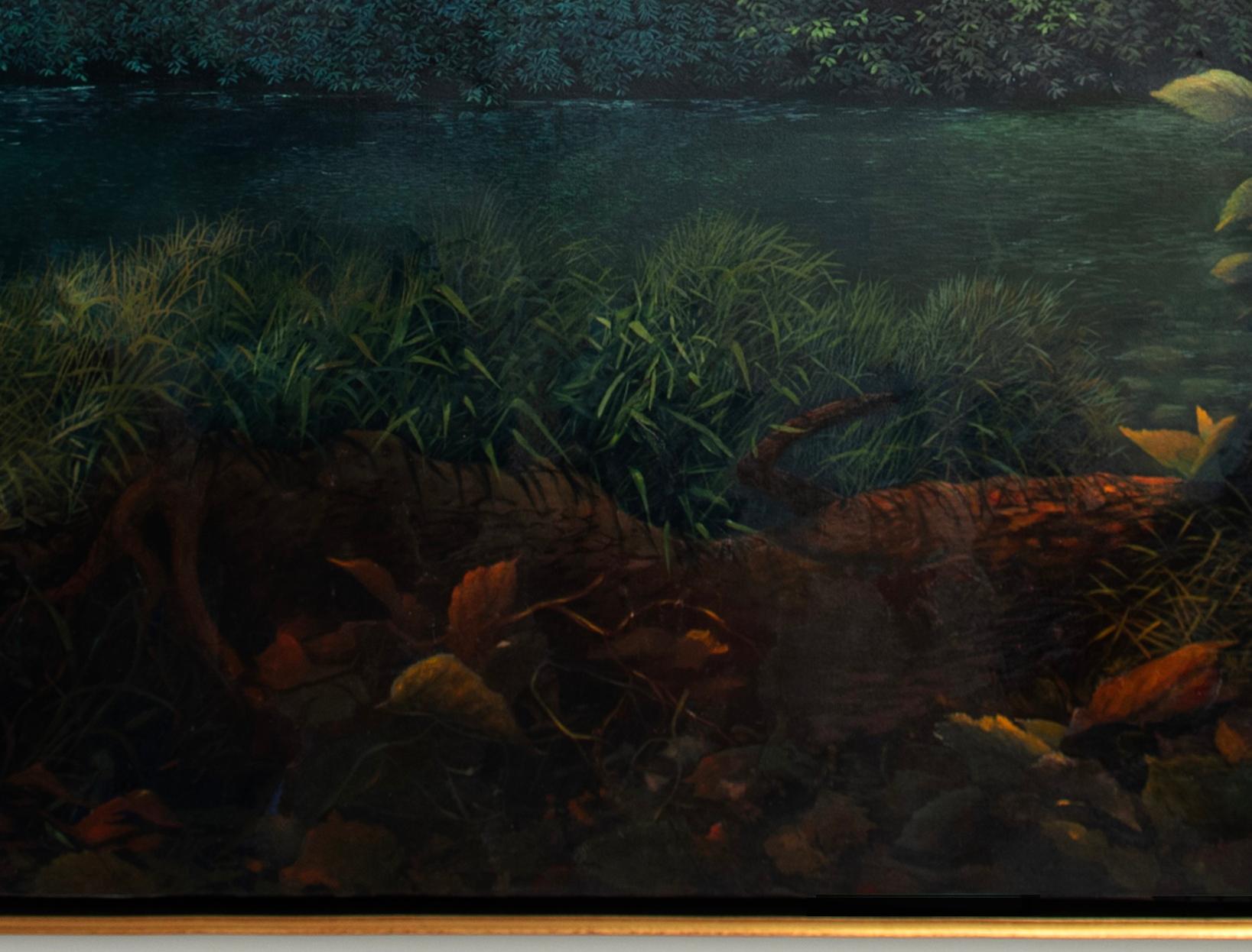 Peint à la main 2002 Miguel Mansanet Monumental Landscape Painting, Signed en vente