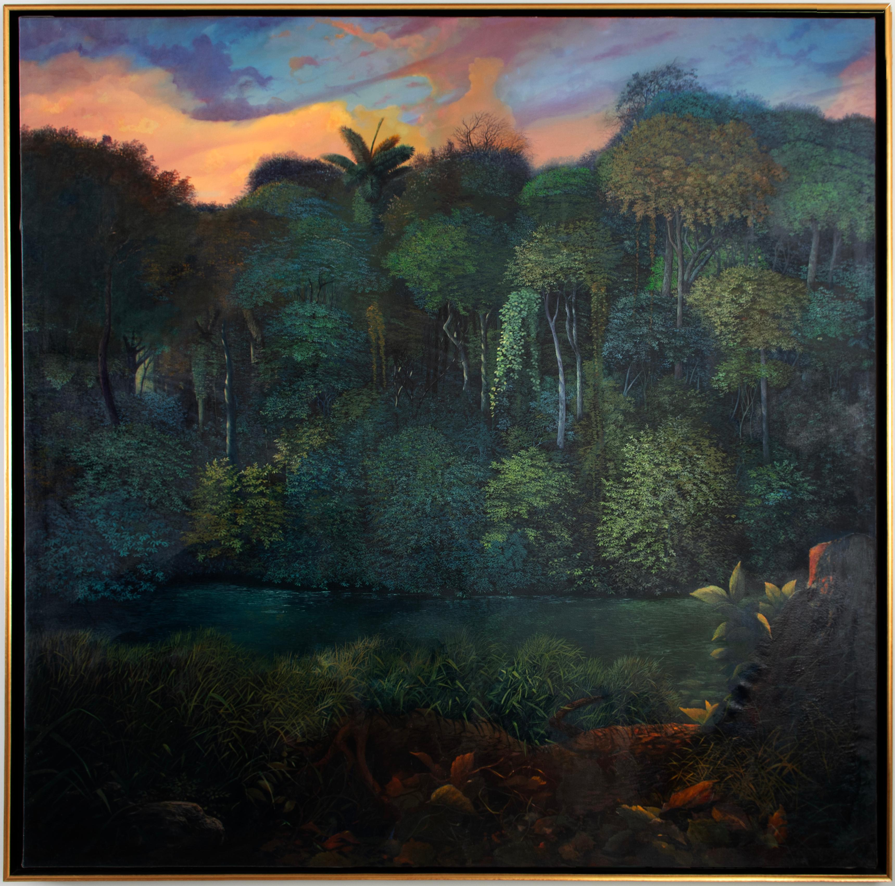 XXIe siècle et contemporain 2002 Miguel Mansanet Monumental Landscape Painting, Signed en vente