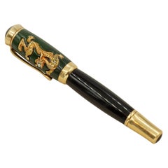 2002 MONTBLANC Versión Preciosa Dinastía Qing Jade 18K YG Edición Limitada Pluma Estilográfica