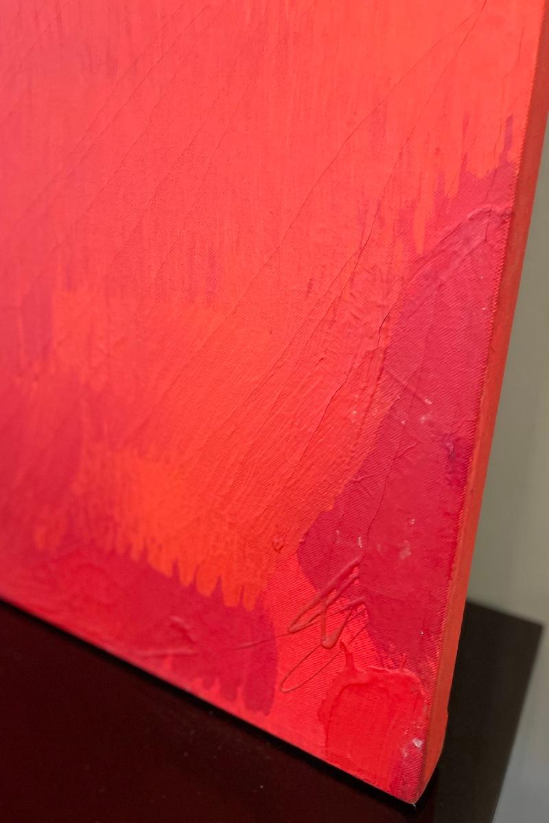 2002 Painting Signed by Sergio Piccoli, titled “Rosso Amore” For Sale 3