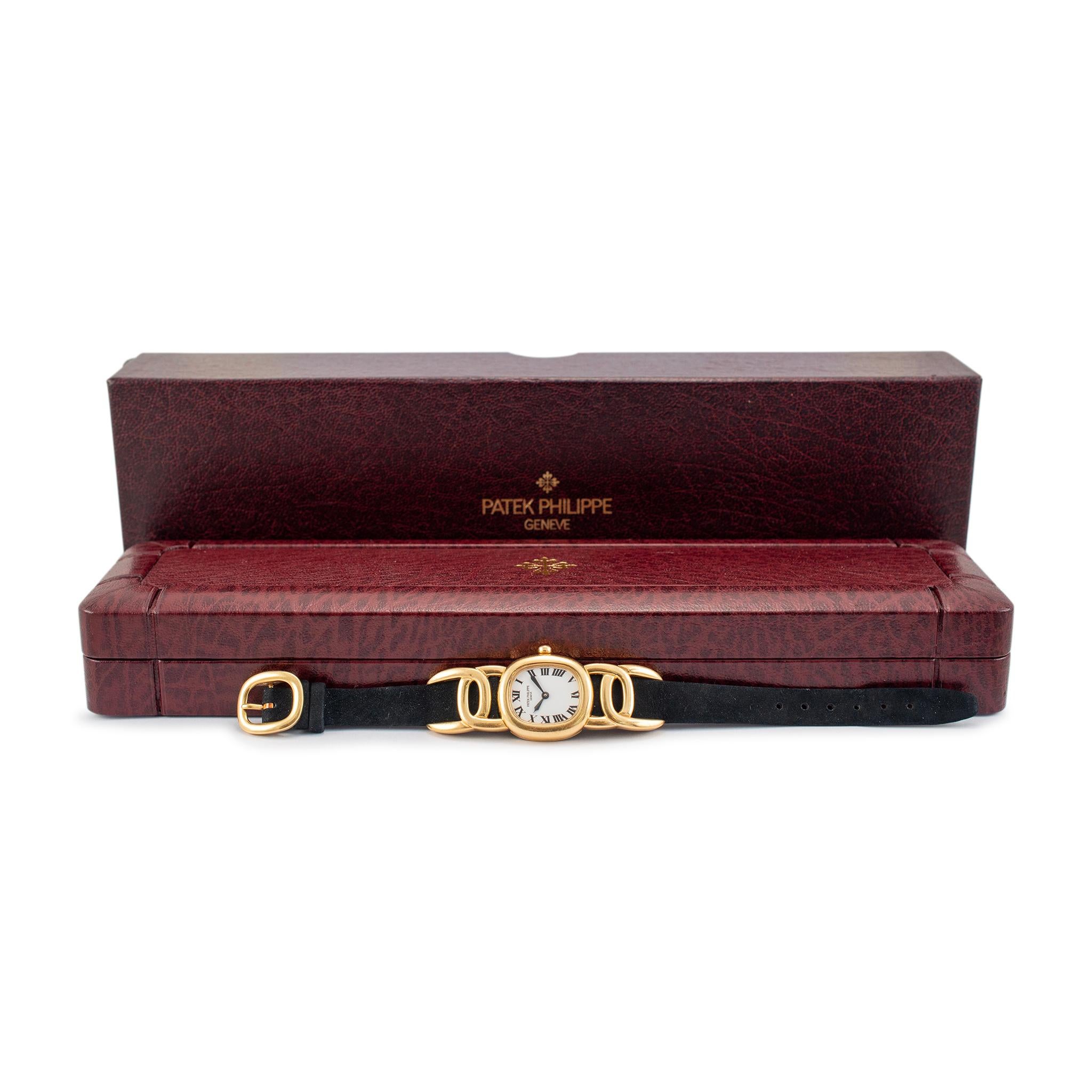 2002 Patek Philippe Golden Ellipse 23MM 4830J 18K Yellow Gold Ladies Watch 5