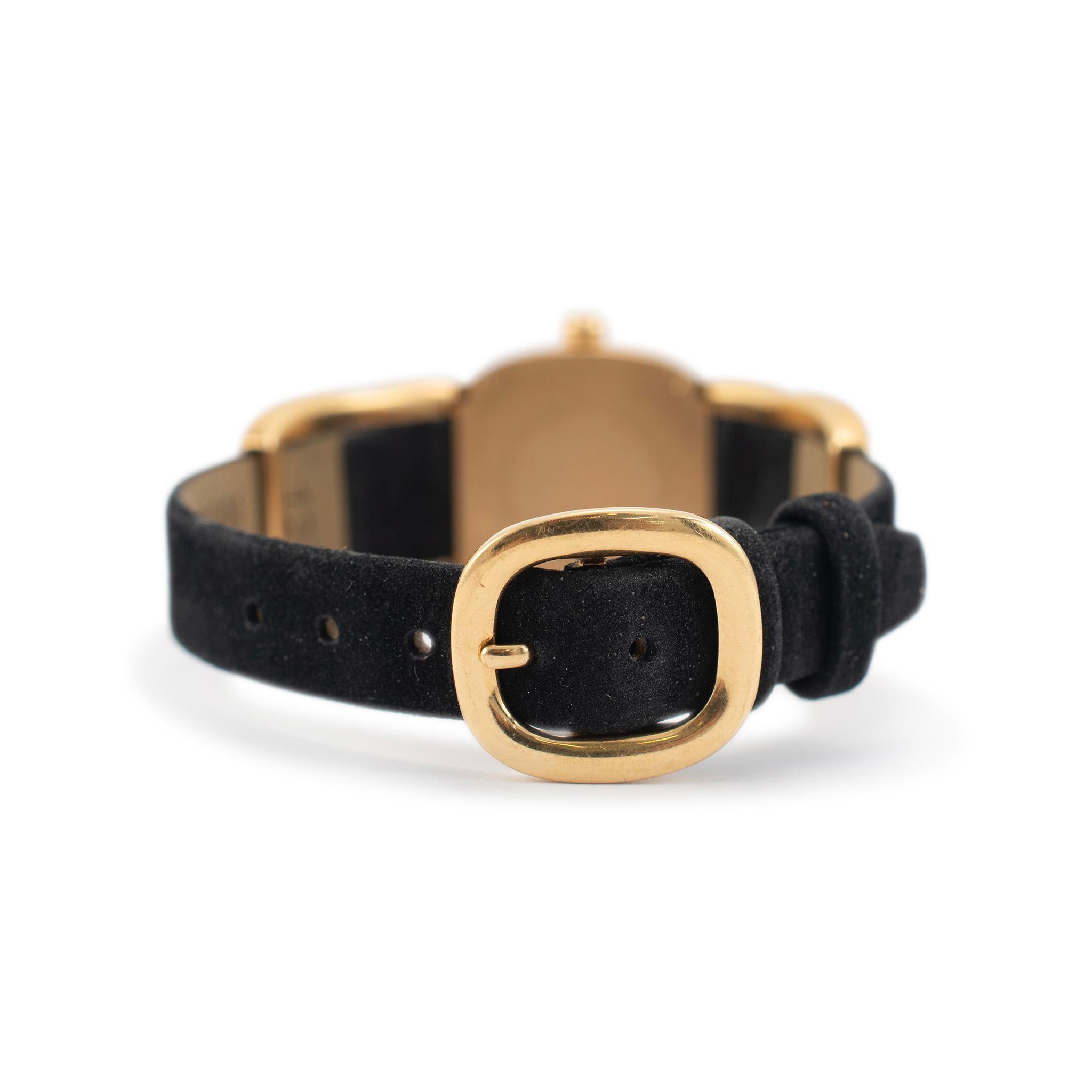 2002 Patek Philippe Golden Ellipse 23MM 4830J 18K Yellow Gold Ladies Watch In Excellent Condition In Houston, TX