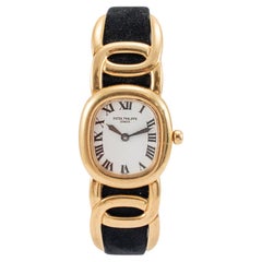 2002 Patek Philippe Golden Ellipse 23MM 4830J 18K Yellow Gold Ladies Watch