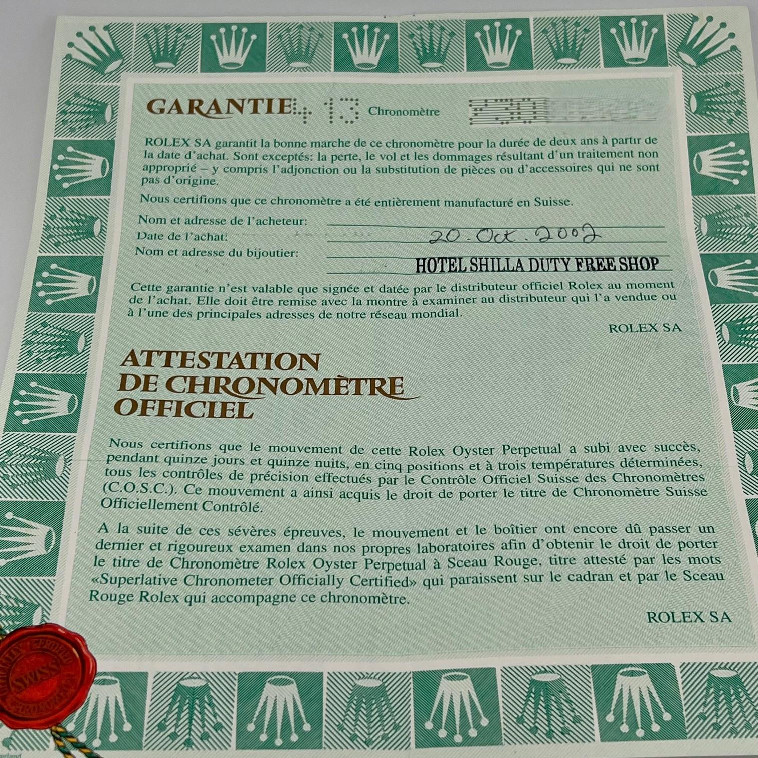 2002 Rolex Datejust 16234 36mm White Roman Dial 18K Gold Steel Box Paper en vente 5