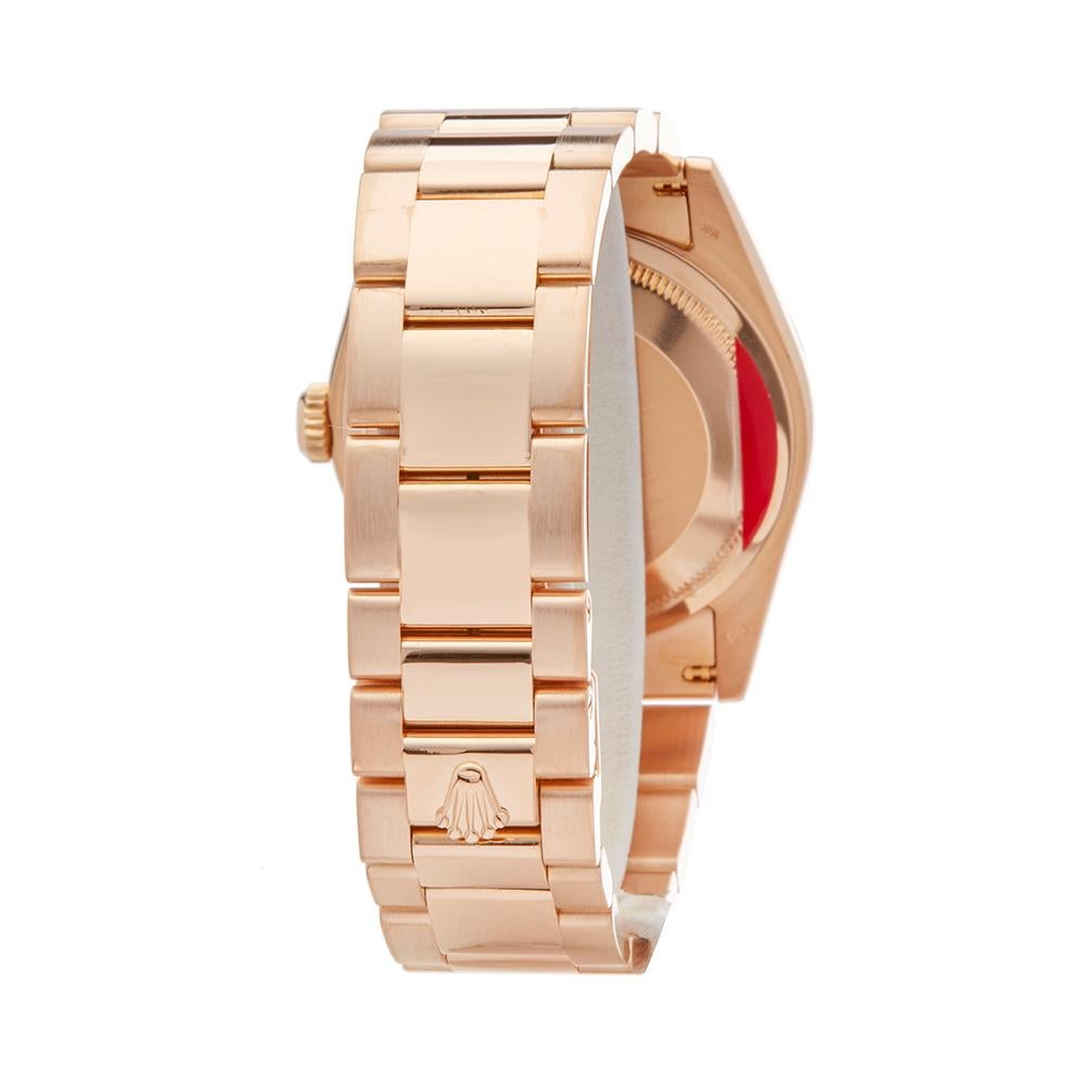 Men's 2002 Rolex Day-Date Rose Gold 118205 Wristwatch