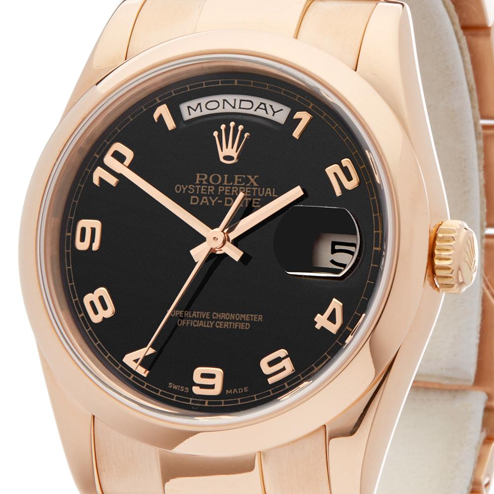 2002 Rolex Day-Date Rose Gold 118205 Wristwatch 2