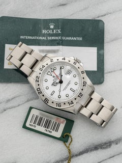 2002 Rolex Explorer II 16570 Stainless Steel White Polar Dial Automatic 40mm
