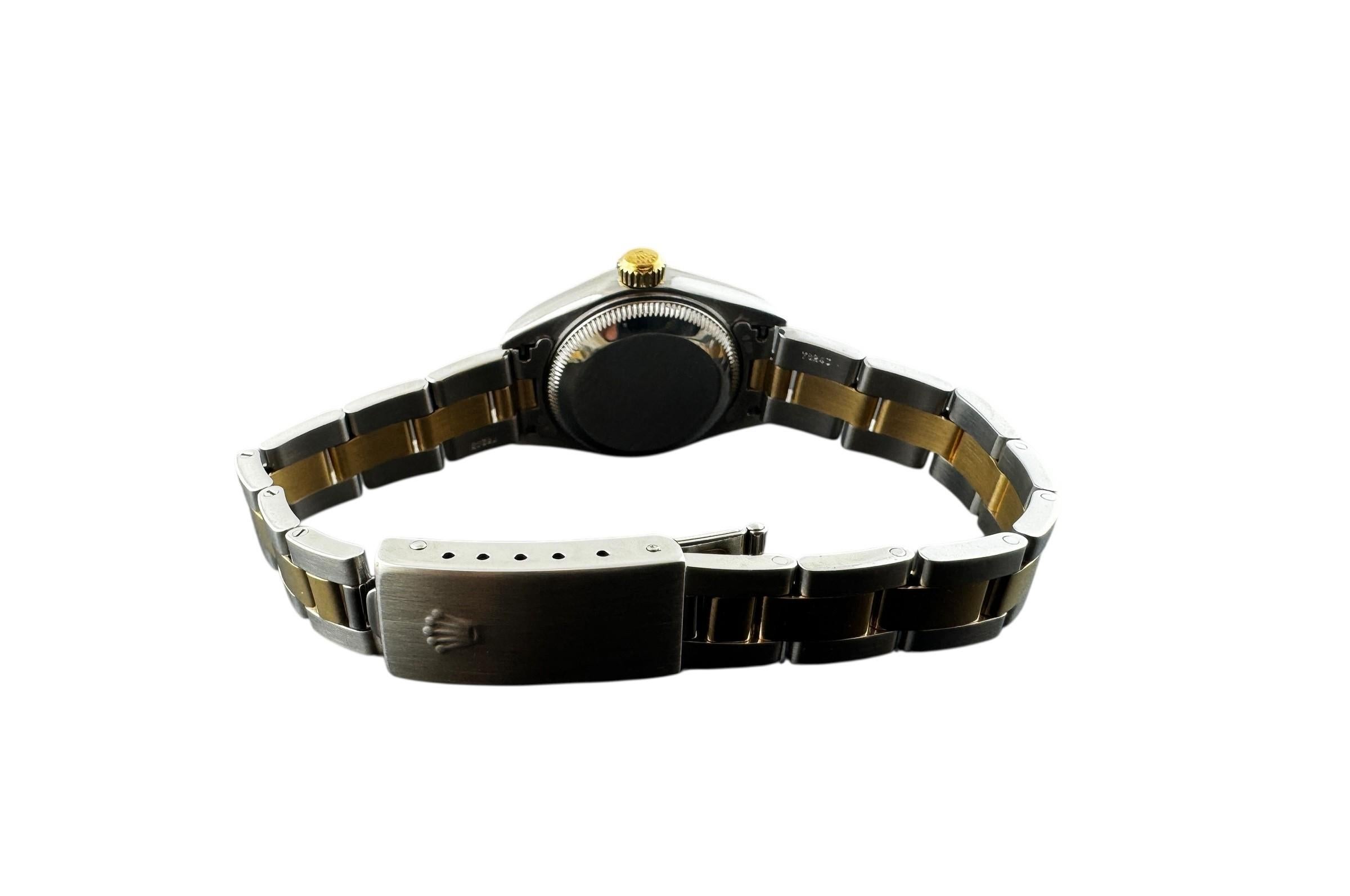 2002 Rolex Ladies DateJust Reloj Esfera Diamante Azul Dos Tonos 79173 #23237 en venta 6