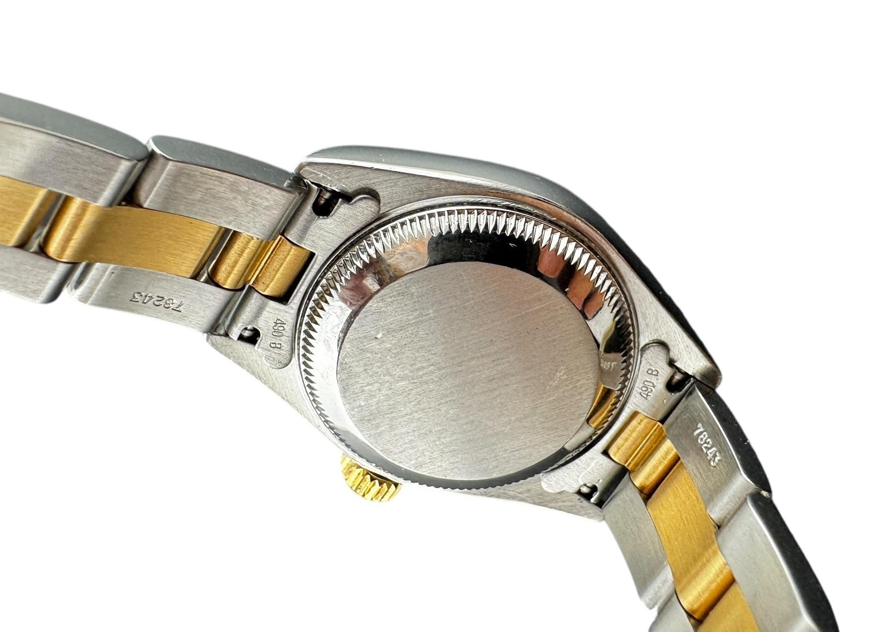 2002 Rolex Ladies DateJust Reloj Esfera Diamante Azul Dos Tonos 79173 #23237 en venta 7