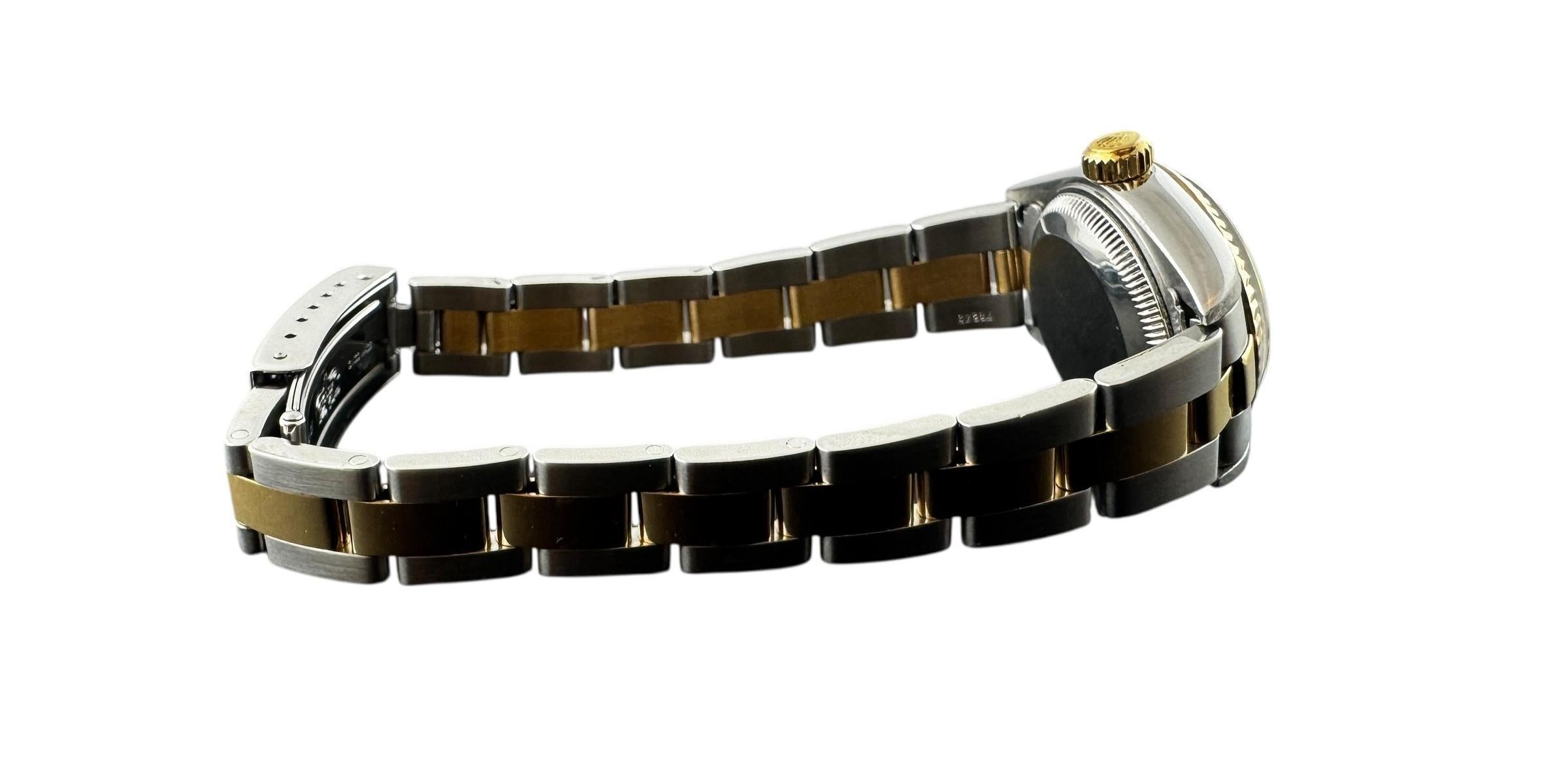 2002 Rolex Ladies DateJust Reloj Esfera Diamante Azul Dos Tonos 79173 #23237 en venta 4