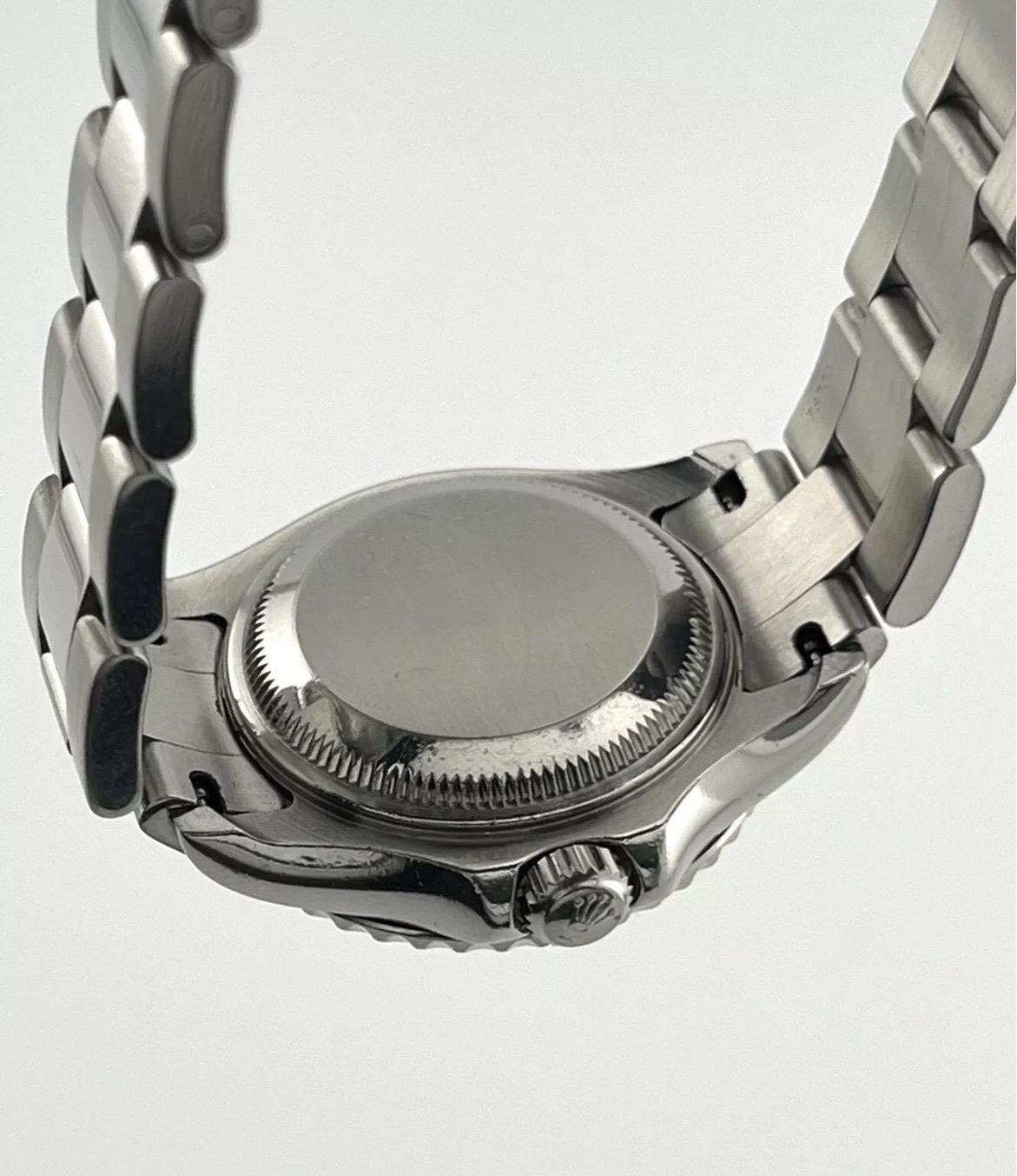 2002 Rolex Yacht-Master Automatic 29mm Platinum Dial Ladies Watch 16922 For Sale 6