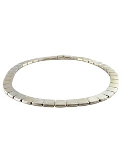 2002 Tiffany & Co. Italy Sterling Silver Square Tiles Necklace #18238