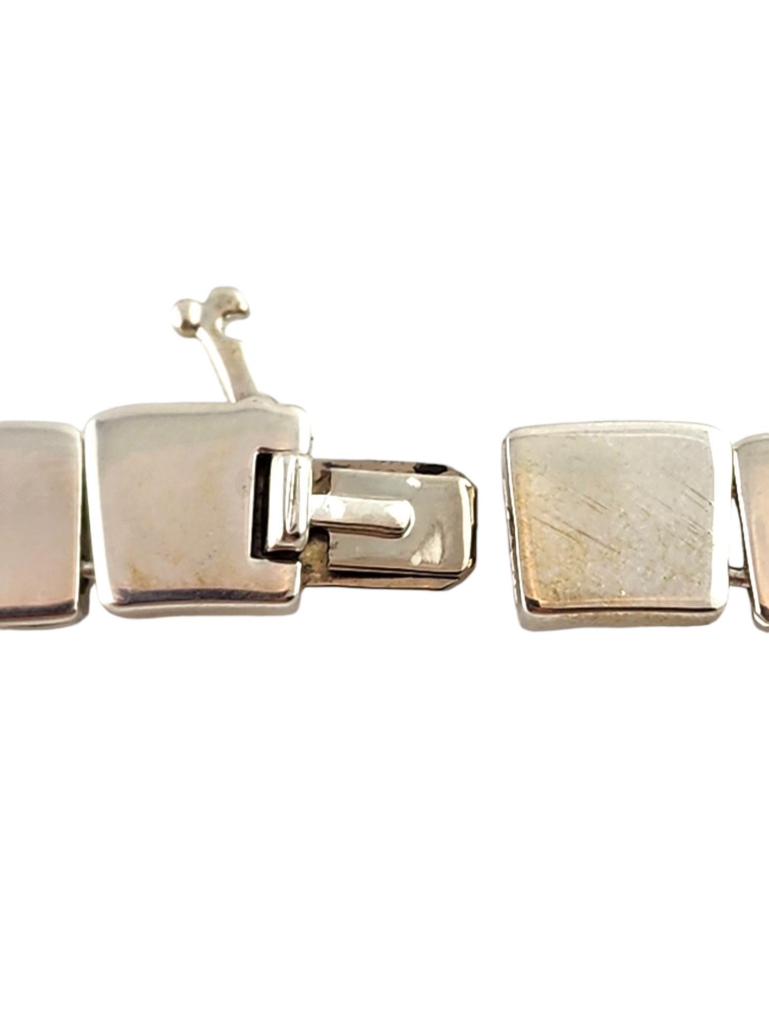 2002 Tiffany & Co. Italy Sterling Silver Square Tiles Necklace #18238 For Sale 1