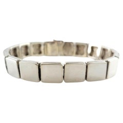 2002 Tiffany & Co. Italy Sterling Silver Tile Link Bracelet #18127