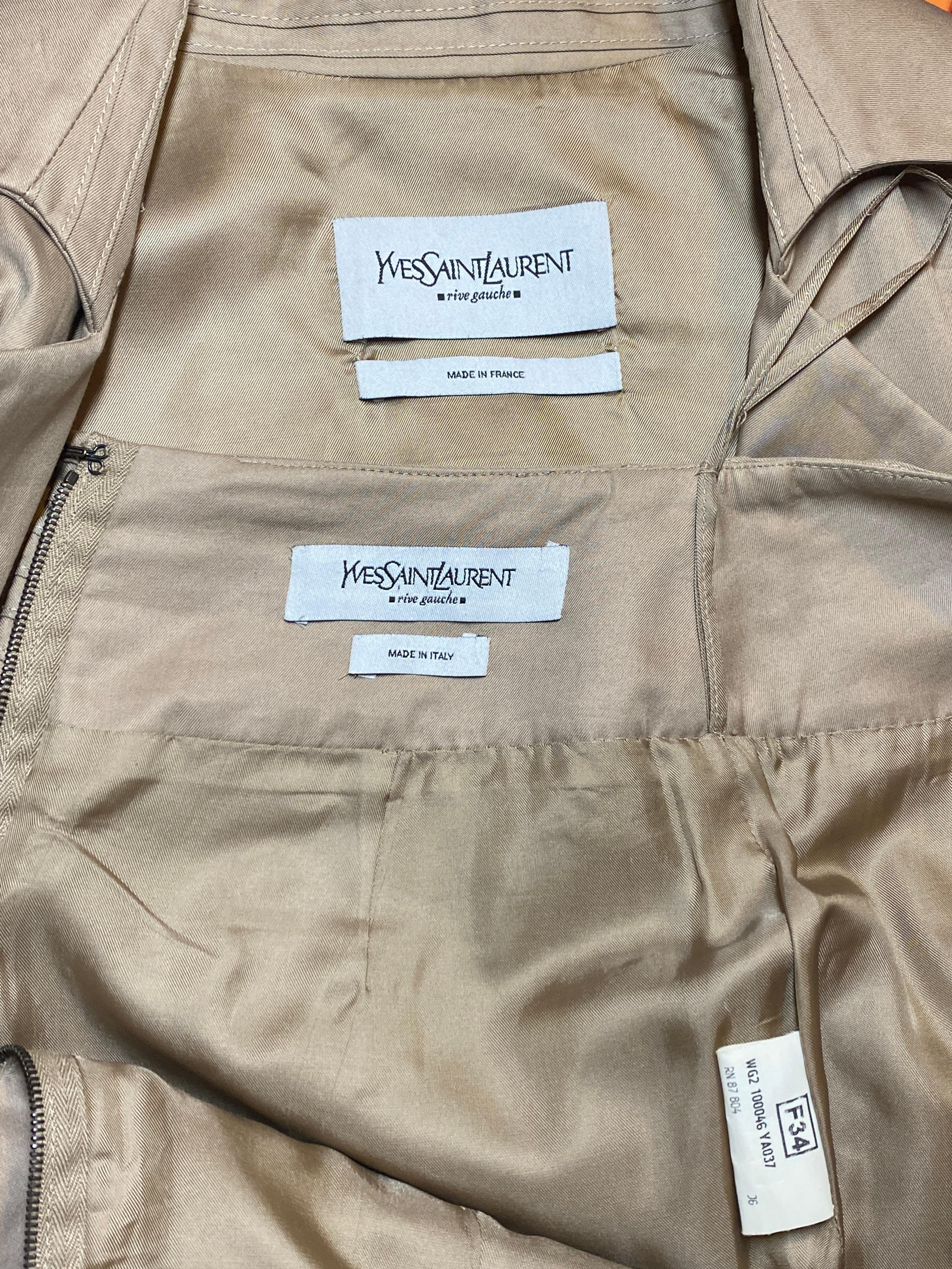 2002 Abito Tom Ford for Yves Saint Laurent Safari Collection in vendita 1