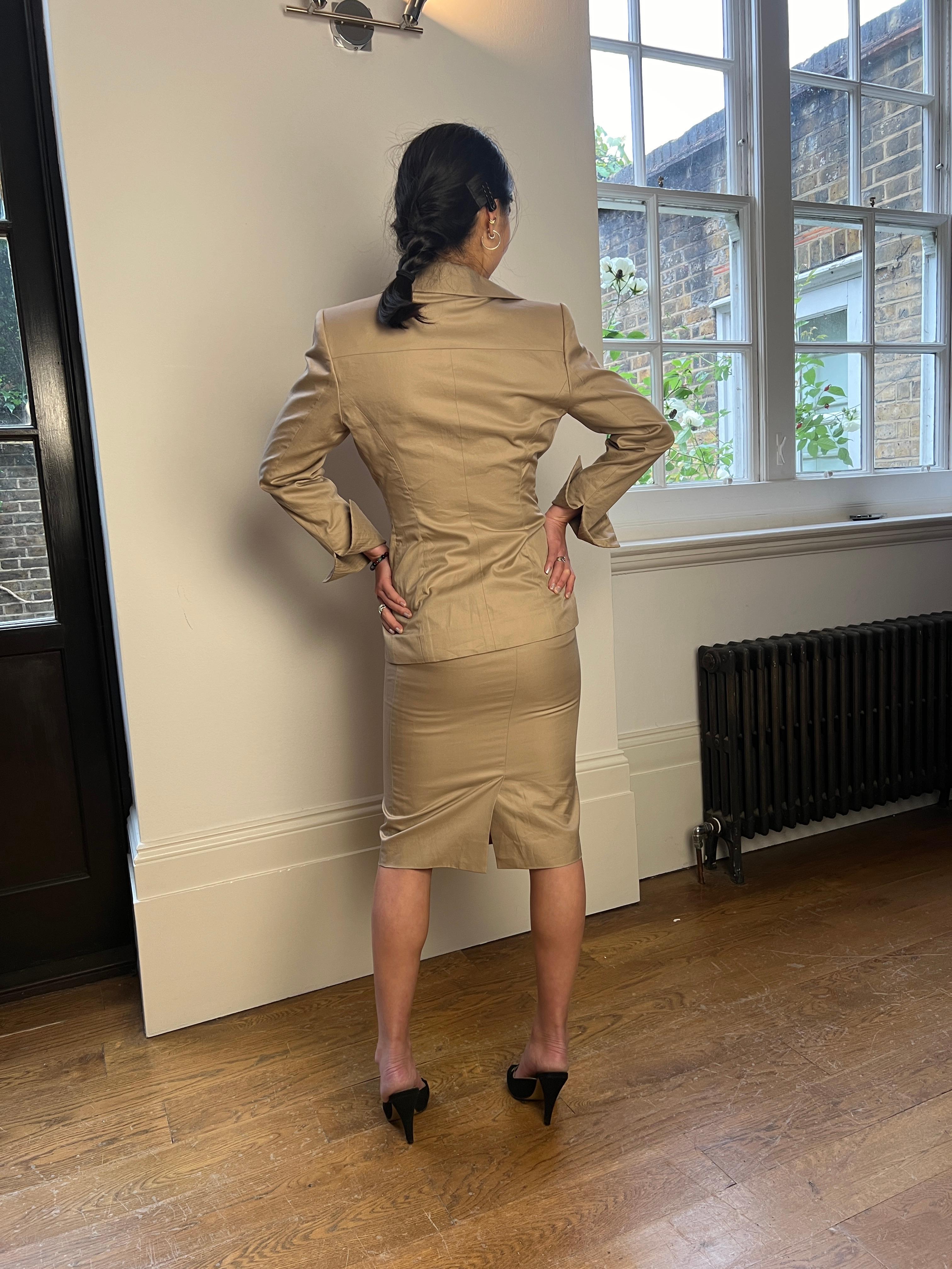 2002 Abito Tom Ford for Yves Saint Laurent Safari Collection in vendita 4