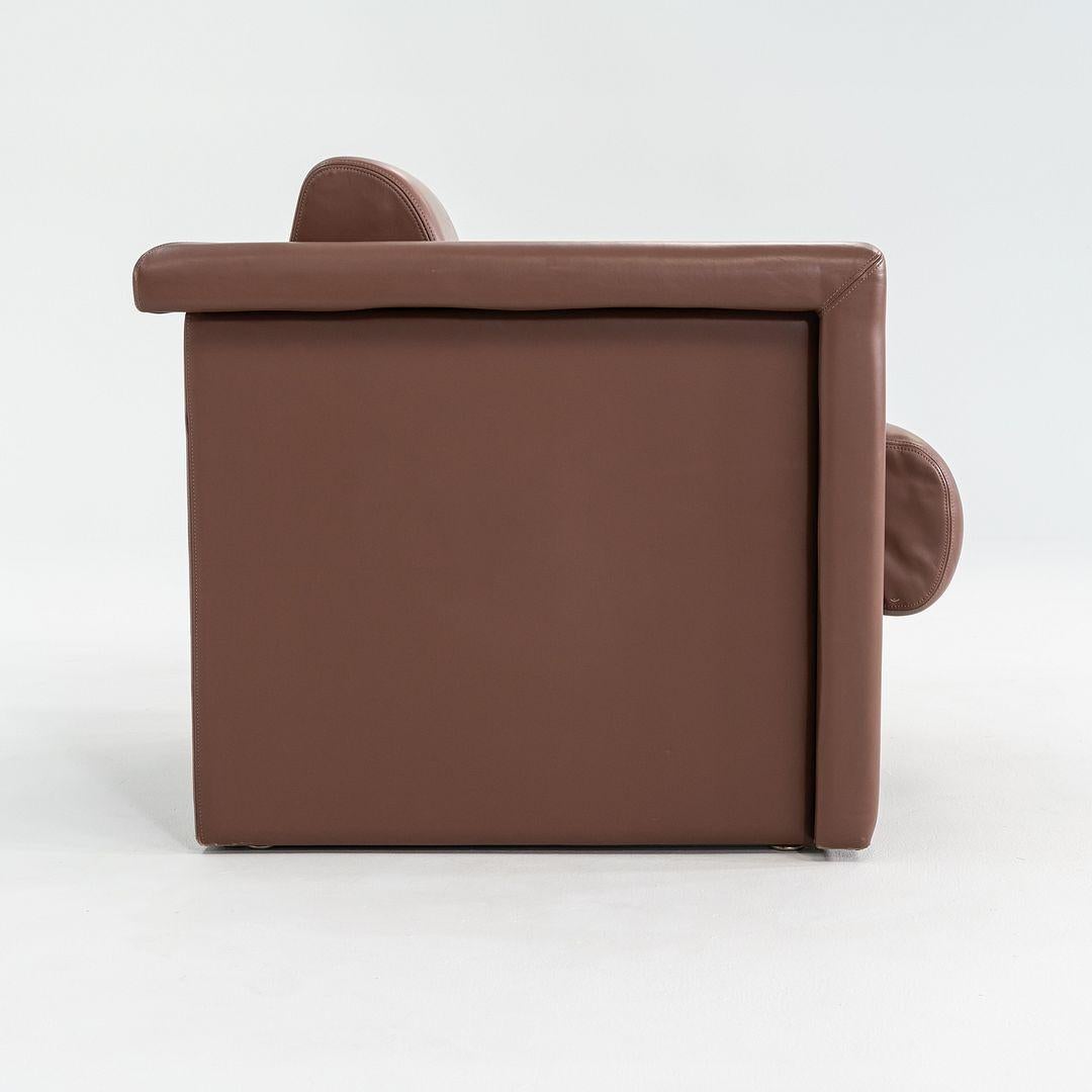 2002 Trix and Robert Haussmann para Knoll Sillón de cuero marrón en venta 5