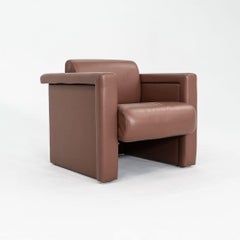 2002 The Haussmann & Robert Haussmann pour Knoll Chaise longue en cuir Brown