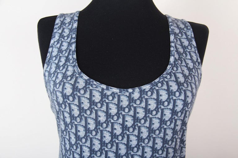 2002 Y2K Christian Dior By John Galliano Blue Trotter Vest