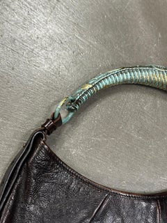 2002 Yves Saint Laurent metal horn Mombasa bag