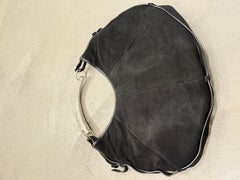 2002 Yves Saint Laurent Mombasa black suede bag