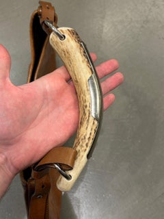 2002 Yves Saint Laurent Mombasa brown leather bag