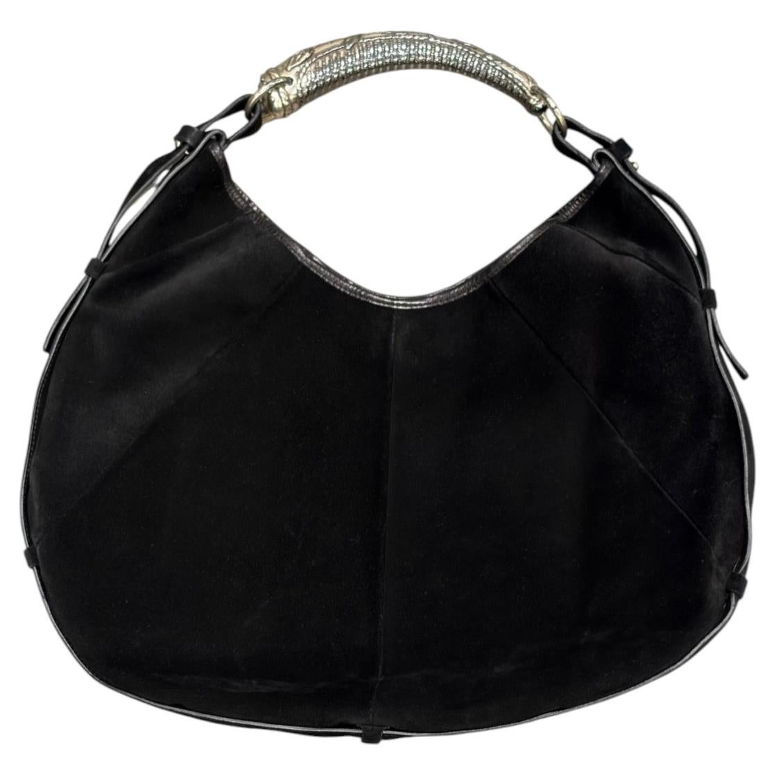 2002 Yves Saint Laurent Mombasa suede bag