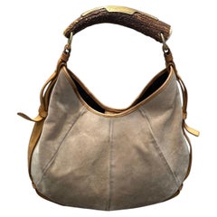 2002 Yves Saint Laurent Mombasa Suede bag
