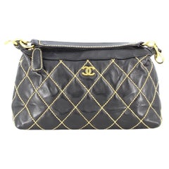 2003-2004 Chanel Black Quilted Leather Bag