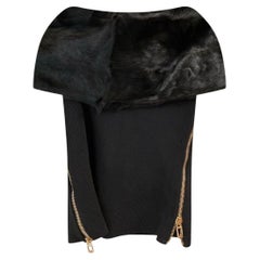 2003 / 2004 Gucci, maglione/top in pelliccia nera, nuovo &NewT