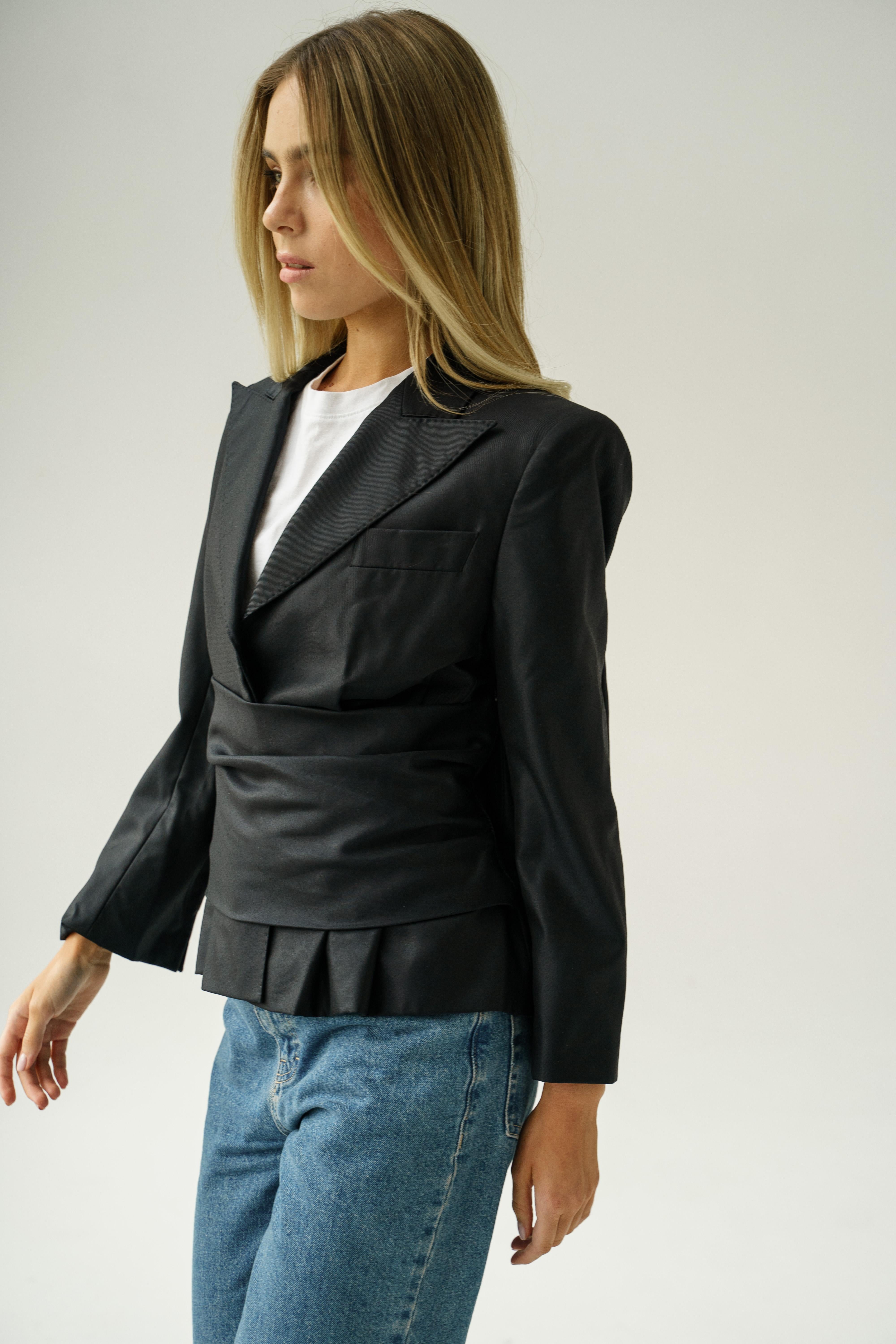 2003 Alexander McQueen 2003 Jacket Wool Silk Kimono (Geisha Style) For Sale 1