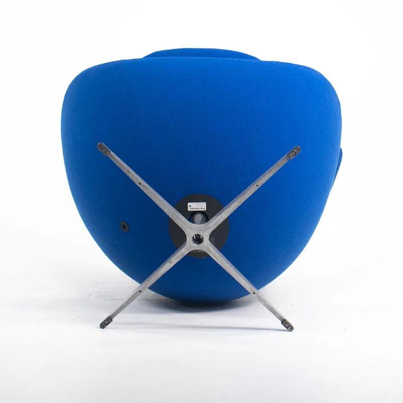 Danish 2003 Arne Jacobsen for Fritz Hansen Blue Egg Chair 4+ Avail For Sale