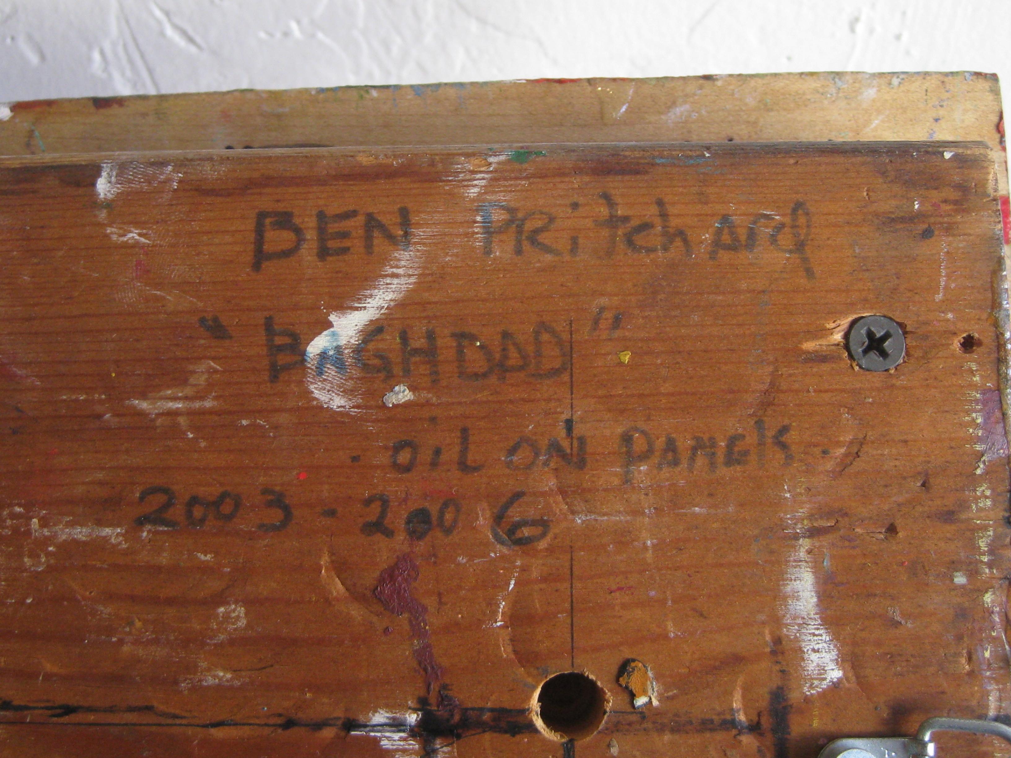 Ben Pritchard, Brooklyn, New York, peinture à l'huile contemporaine sur panneaux de bois, 2003 en vente 3