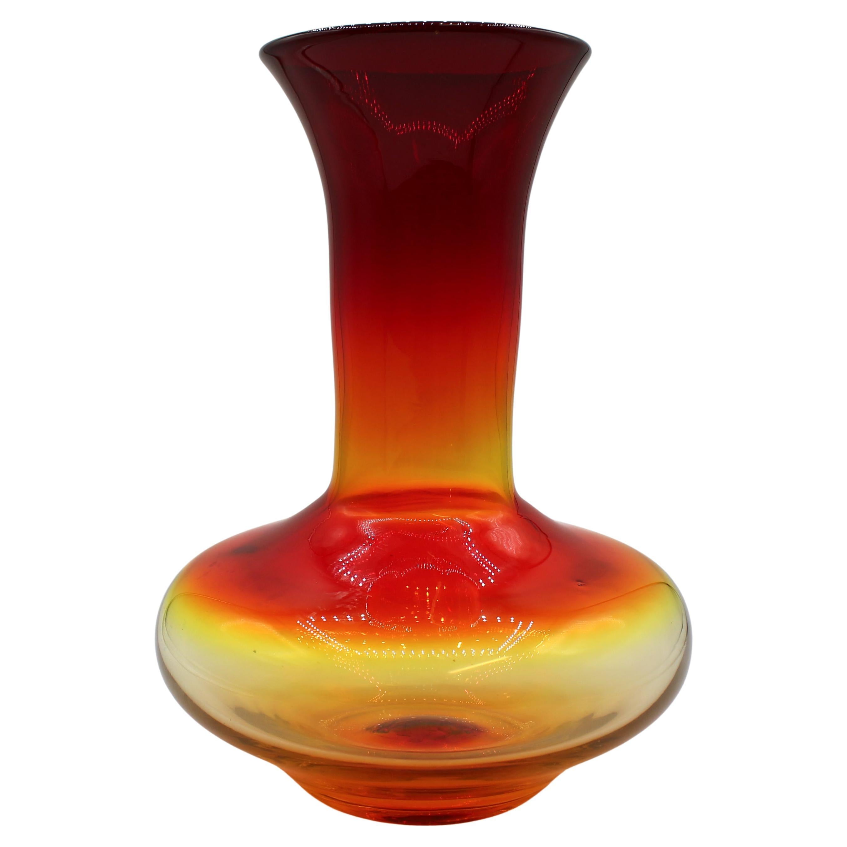 2003 Blenko Hand Blown Glass Carafe