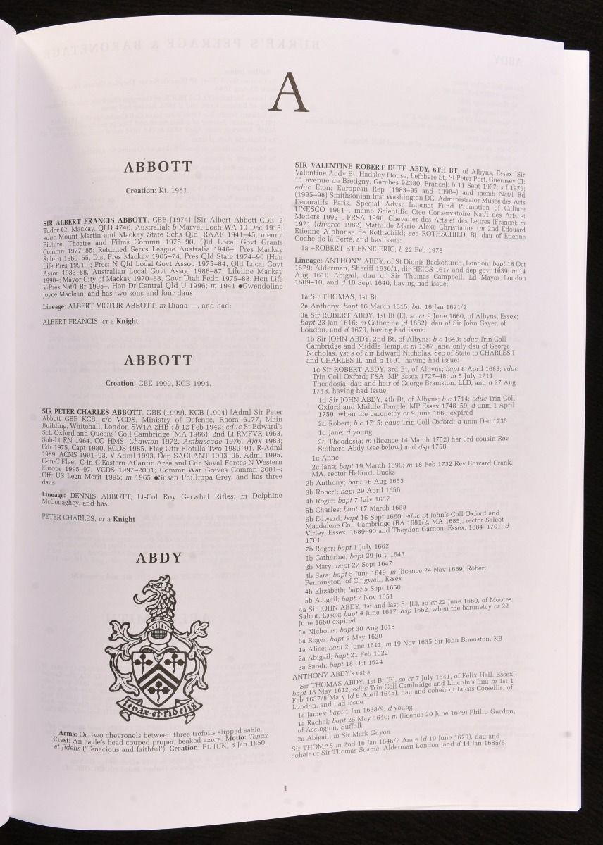 2003 Burke's Peerage, Baronetage and Knightage For Sale 3