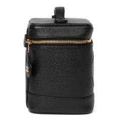 2003 Chanel Black Caviar Leather Vintage Timeless Vanity Case