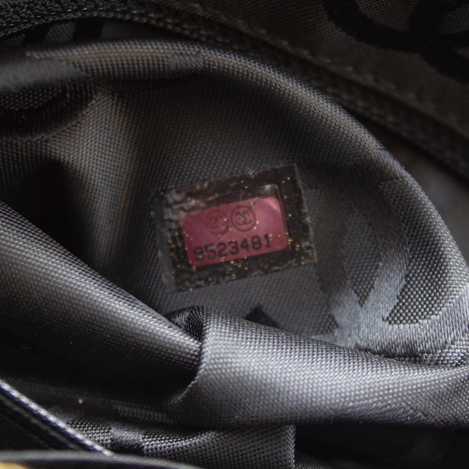 2003 Chanel Black Leather Wild Stitch Surpique Bowler Bag 1