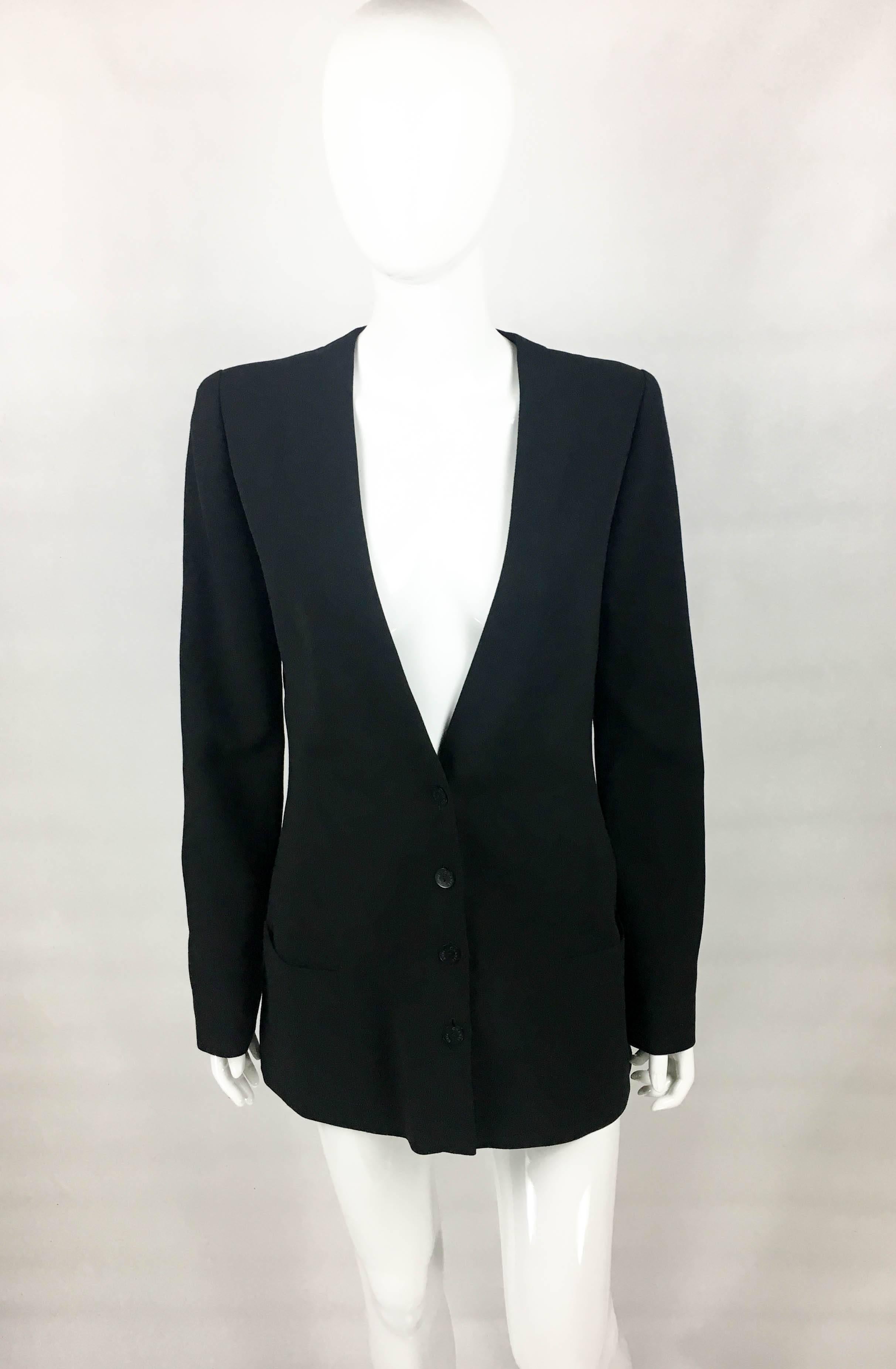 Chanel Black Light Wool Jacket, 2003  In Excellent Condition In London, Chelsea