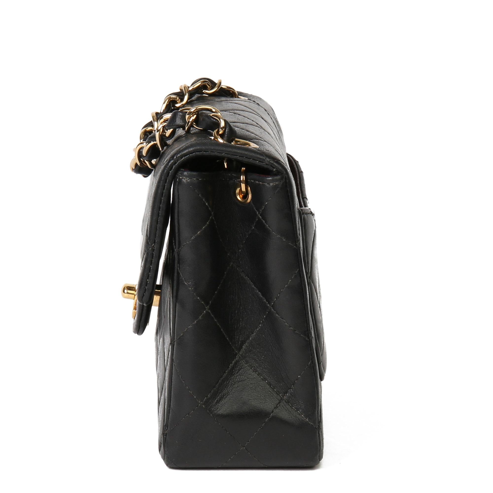 Women's 2003 Chanel Black Quilted Lambskin Mini Flap Bag 