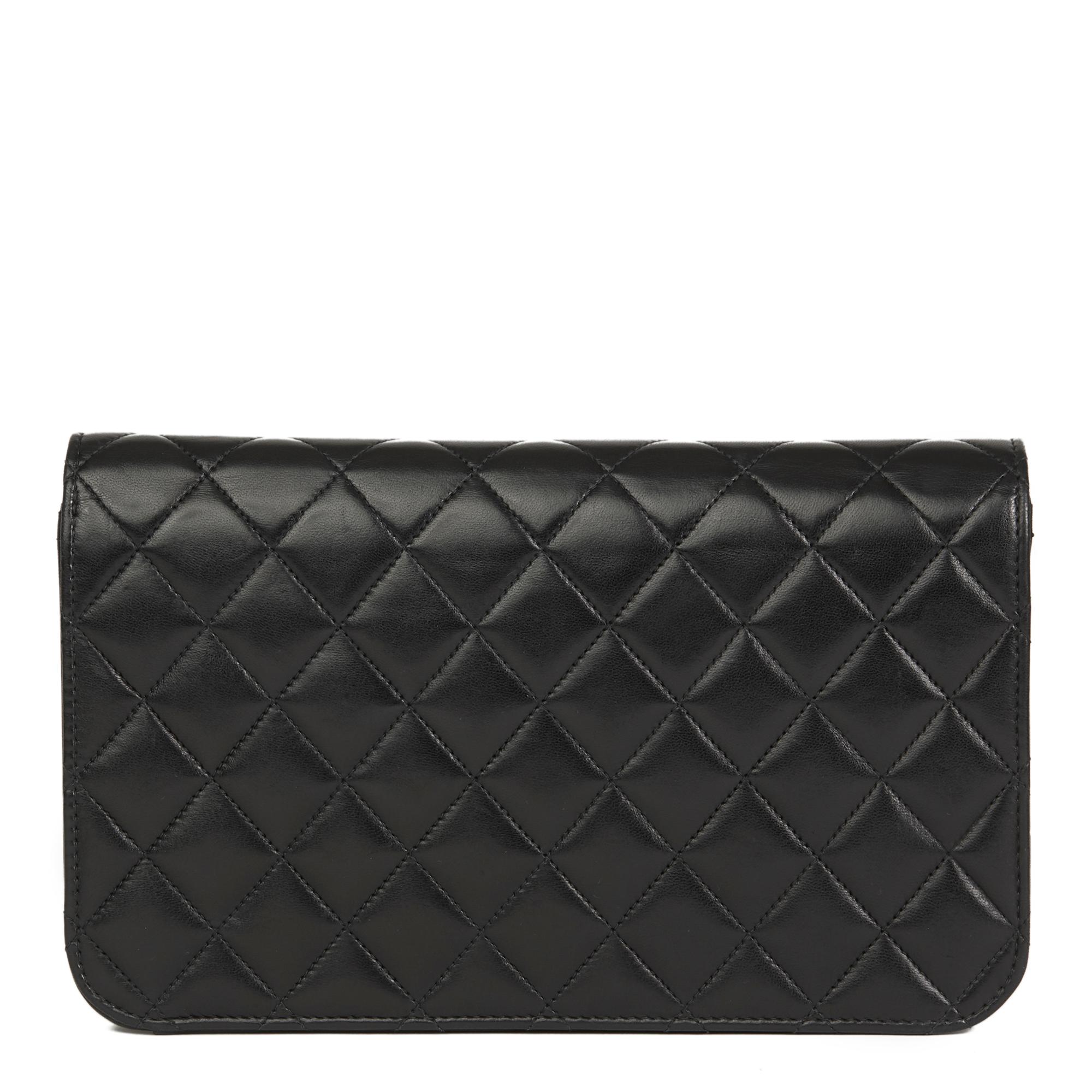 2003 Chanel schwarz gesteppte Lammfell Vintage kleine klassische Single Full Flap Bag im Zustand „Hervorragend“ in Bishop's Stortford, Hertfordshire