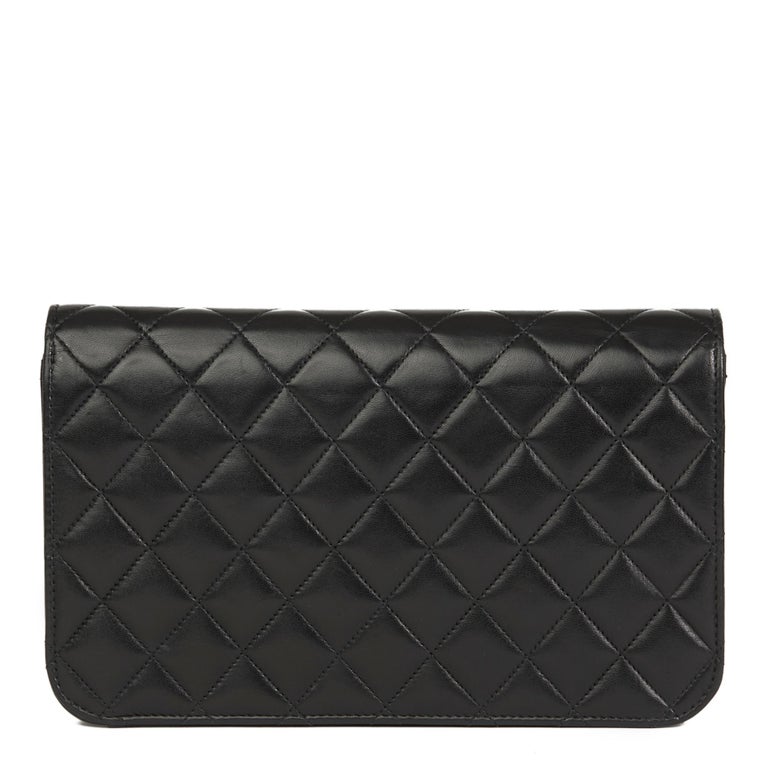 2003 Chanel Black Quilted Lambskin Vintage Small Classic Single Full ...