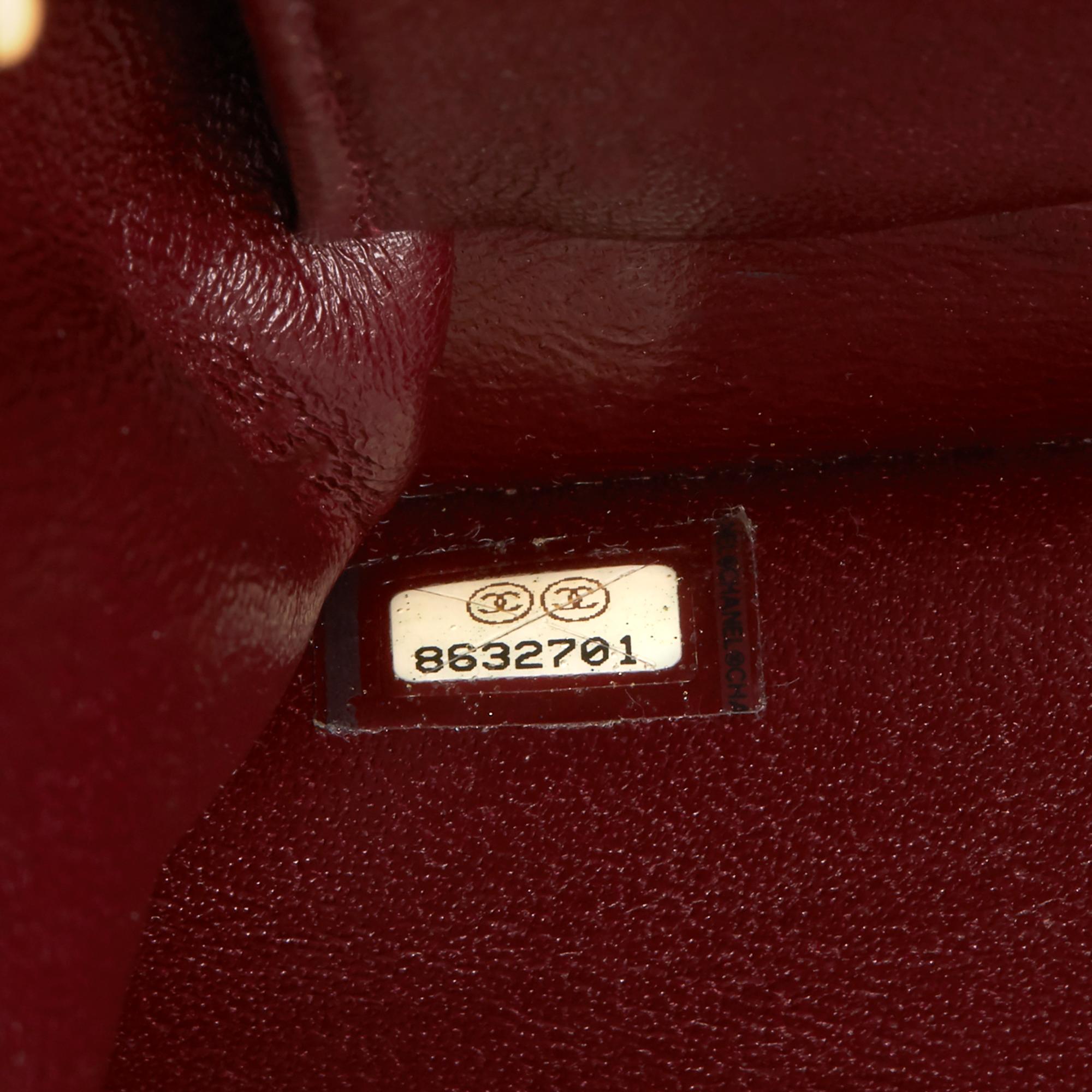 2003 Chanel schwarz gesteppte Lammfell Vintage kleine klassische Single Full Flap Bag 4
