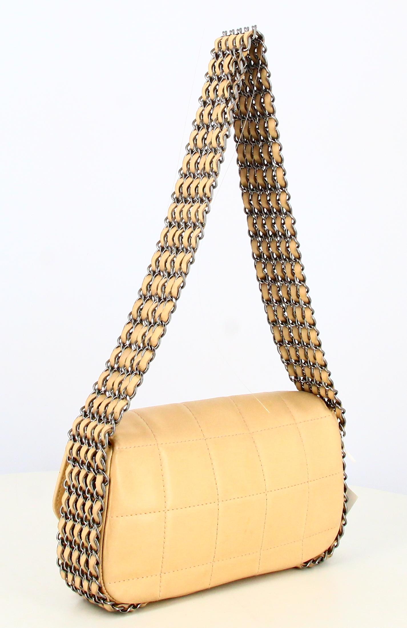 2003 Chanel Multichain Square Quilt Single Flap Handbag 1