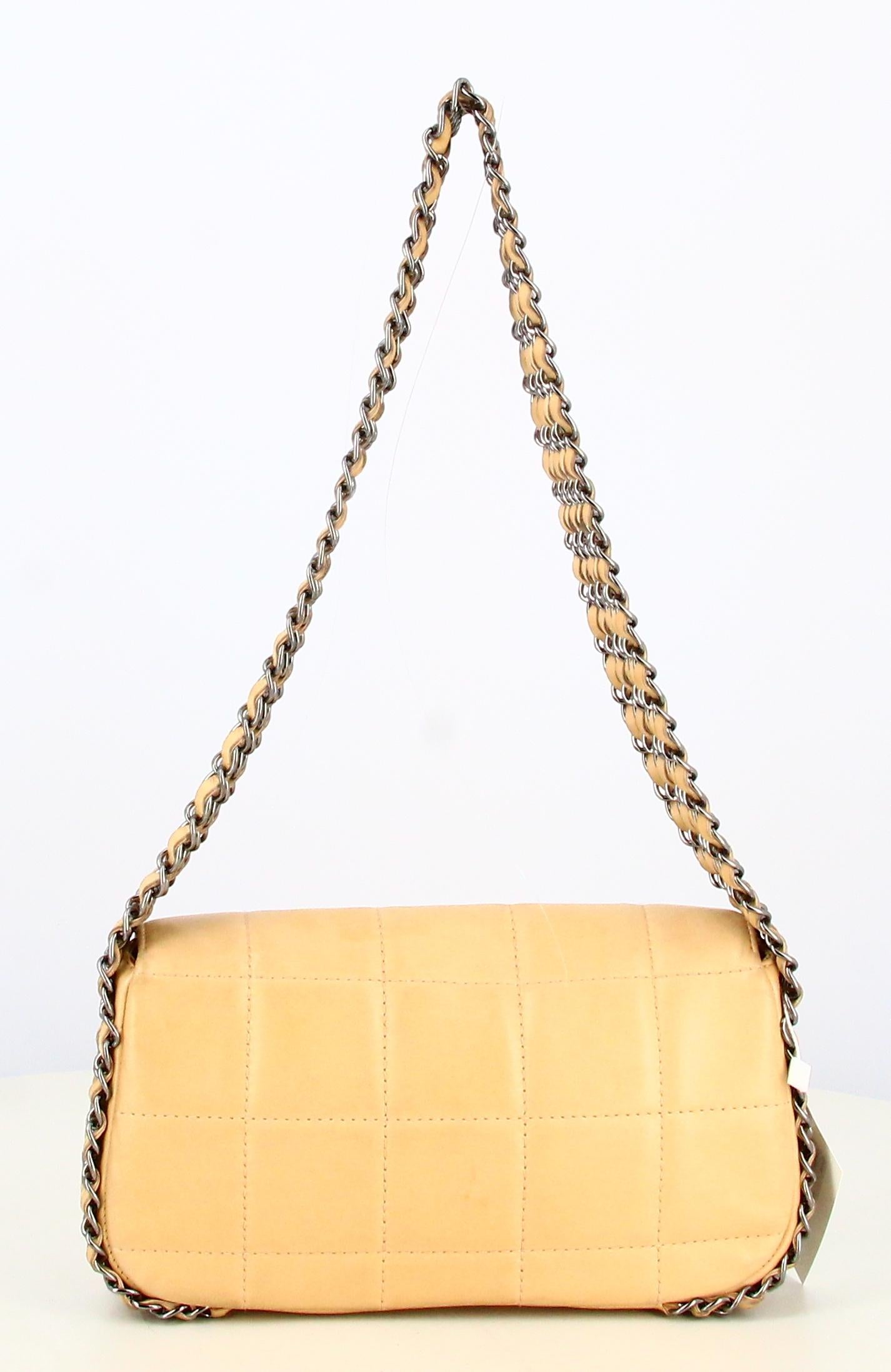 2003 Chanel Multichain Square Quilt Single Flap Handbag 2