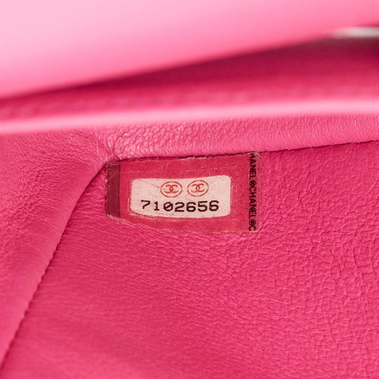 2003 Chanel Pink Quilted Lambskin Small Classic Double Flap Bag at 1stDibs