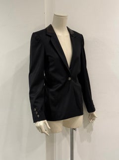 2003 Christian Dior by Galliano blazer à col en cuir