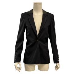2003 Christian Dior by Galliano blazer à col en cuir